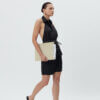 Halter Neck Black Shirt